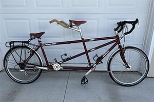 Photo of a Coupled Chromoly Davinci In-2-ition Tandem Bicycle For Sale