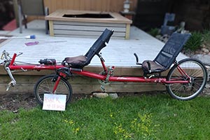 Photo of a Vision Recumbent Tandem Bicycle For Sale