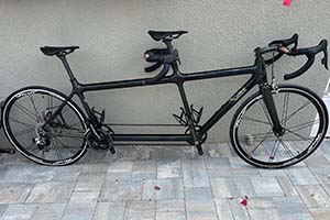 Photo of a 2022 Carbon Calfee Tetra/SRAM Red eTap  Tandem Bicycle For Sale