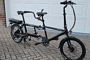Photo of a ECosmo Electric Folding Tandem Bicycle For Sale
