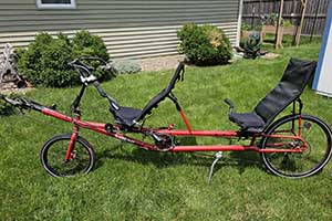 Photo of a Volae Venture Recumbent Tandem Bicycle For Sale