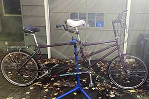 Photo of a Vintage Montague Folding Tandem Bicycle For Sale