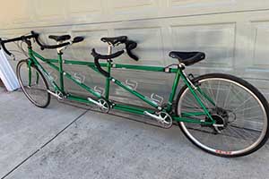 Photo of a Santana Cabrio Triple w/ Travel Case Tandem Bicycle For Sale