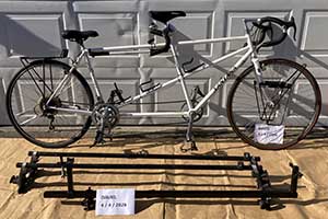 Photo of a Santana Arriva w/ Yakima rack Tandem Bicycle For Sale