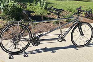 Photo of a 2010 Santana Team Ti EXOGRID coupled Med/Med Tandem Bicycle For Sale
