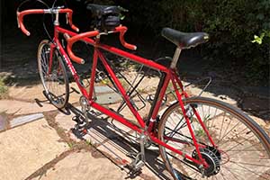 Photo of a 85 Red Lyon custom by Jeffrey Lyons   Tandem Bicycle For Sale